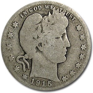 1915-S Barber Quarter AG 1915-S Barber Quarter AG